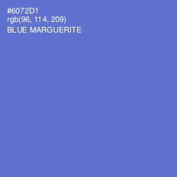 #6072D1 - Blue Marguerite Color Image