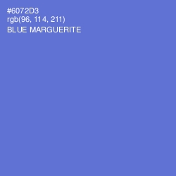 #6072D3 - Blue Marguerite Color Image