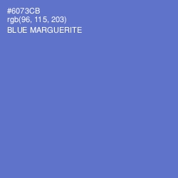 #6073CB - Blue Marguerite Color Image