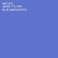 #6073CC - Blue Marguerite Color Image