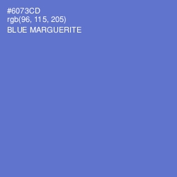 #6073CD - Blue Marguerite Color Image