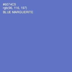 #6074C5 - Blue Marguerite Color Image