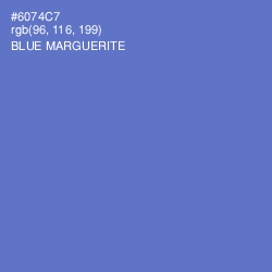 #6074C7 - Blue Marguerite Color Image