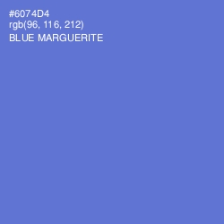 #6074D4 - Blue Marguerite Color Image