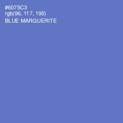 #6075C3 - Blue Marguerite Color Image