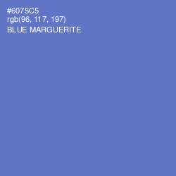 #6075C5 - Blue Marguerite Color Image