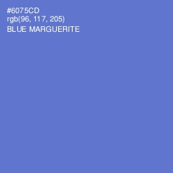 #6075CD - Blue Marguerite Color Image