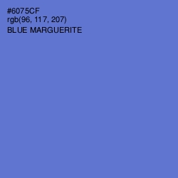 #6075CF - Blue Marguerite Color Image