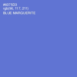 #6075D3 - Blue Marguerite Color Image