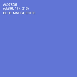 #6075D5 - Blue Marguerite Color Image