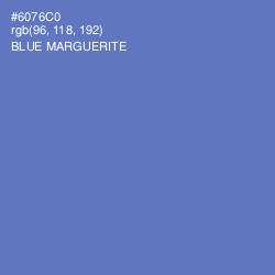 #6076C0 - Blue Marguerite Color Image