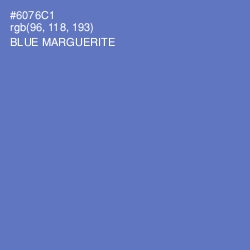 #6076C1 - Blue Marguerite Color Image