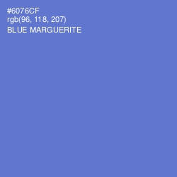 #6076CF - Blue Marguerite Color Image