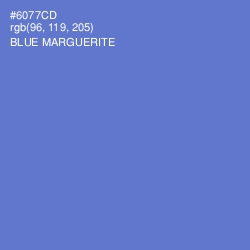 #6077CD - Blue Marguerite Color Image