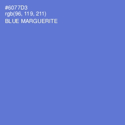 #6077D3 - Blue Marguerite Color Image