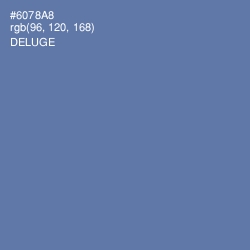 #6078A8 - Deluge Color Image