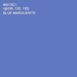 #6078C1 - Blue Marguerite Color Image