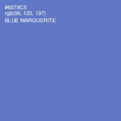 #6078C5 - Blue Marguerite Color Image