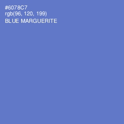 #6078C7 - Blue Marguerite Color Image