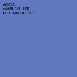 #6079C1 - Blue Marguerite Color Image