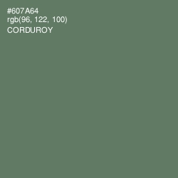 #607A64 - Corduroy Color Image