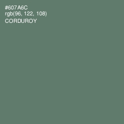 #607A6C - Corduroy Color Image