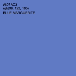 #607AC3 - Blue Marguerite Color Image