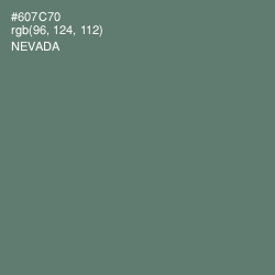 #607C70 - Nevada Color Image