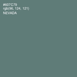 #607C79 - Nevada Color Image