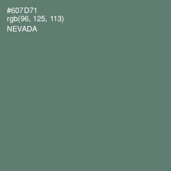 #607D71 - Nevada Color Image