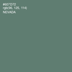 #607D72 - Nevada Color Image