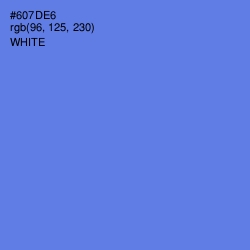 #607DE6 - Moody Blue Color Image