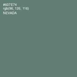 #607E74 - Nevada Color Image