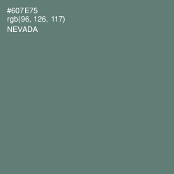 #607E75 - Nevada Color Image