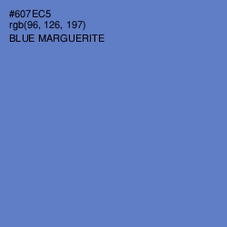 #607EC5 - Blue Marguerite Color Image