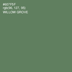 #607F5F - Willow Grove Color Image