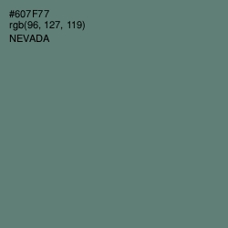 #607F77 - Nevada Color Image