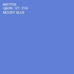 #607FD6 - Moody Blue Color Image