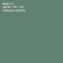 #608174 - Viridian Green Color Image