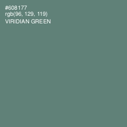 #608177 - Viridian Green Color Image