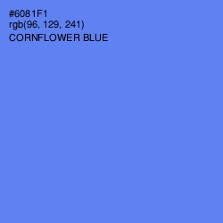 #6081F1 - Cornflower Blue Color Image