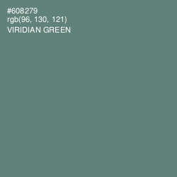 #608279 - Viridian Green Color Image