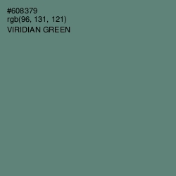 #608379 - Viridian Green Color Image