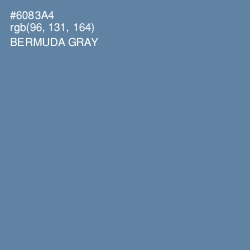 #6083A4 - Bermuda Gray Color Image