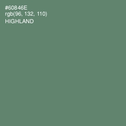#60846E - Highland Color Image