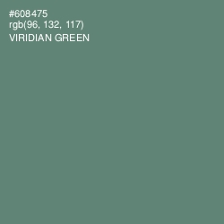 #608475 - Viridian Green Color Image