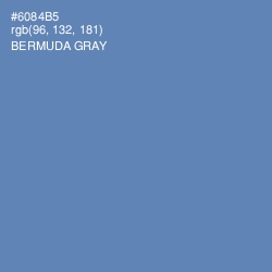 #6084B5 - Bermuda Gray Color Image