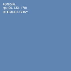 #6085B2 - Bermuda Gray Color Image
