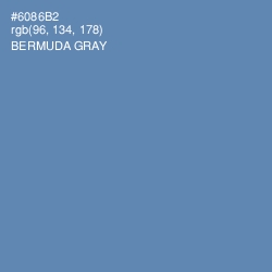 #6086B2 - Bermuda Gray Color Image