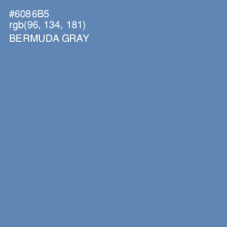 #6086B5 - Bermuda Gray Color Image